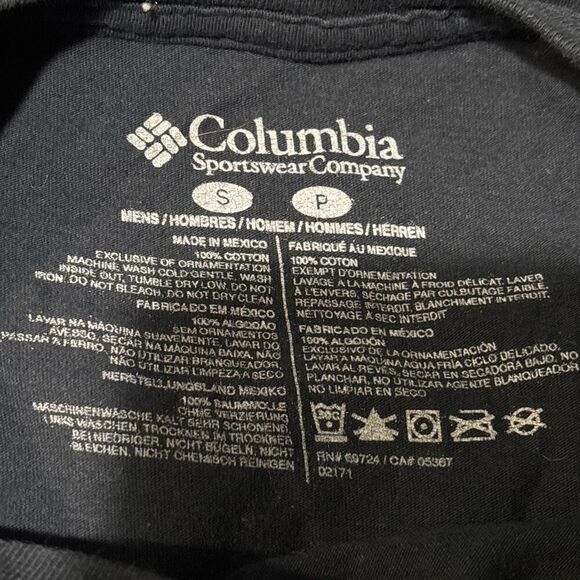 Columbia Performance Fishing Gear PFG Navy Blue T-Shirt Men's Size Small Hook - Picture 11 of 12